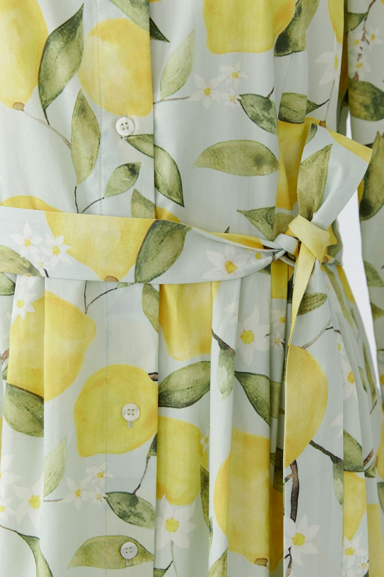 Oui 97174 Long Sleeves Mid Length Yellow And Green Dress