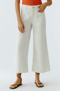Oui 97480 Off White Wide Leg Jeans