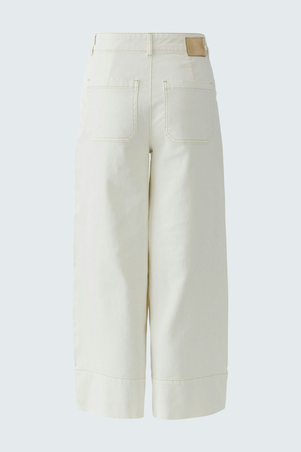 Oui 97480 Off White Wide Leg Jeans