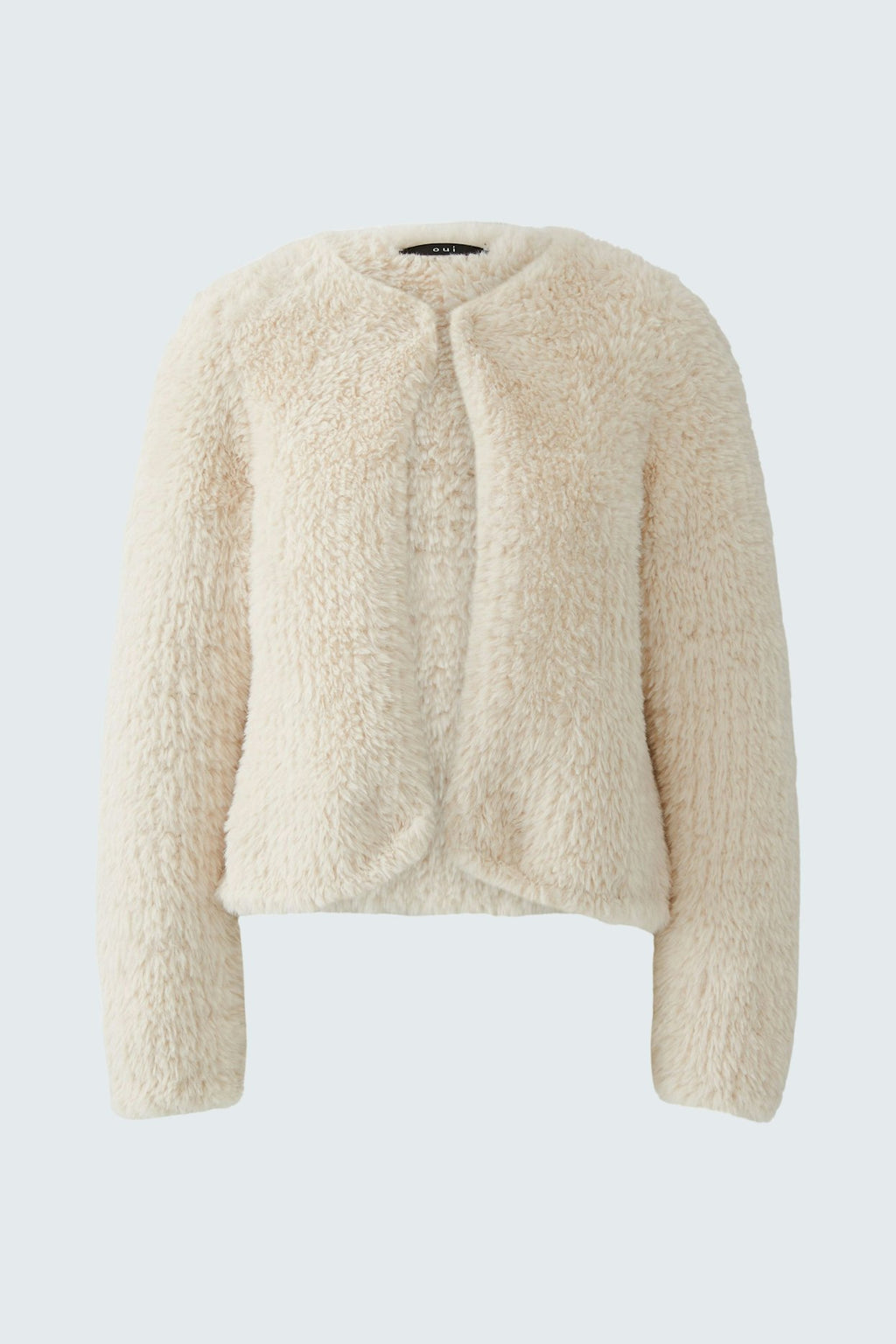 Oui 98071 Cream Knitted Short Jacket