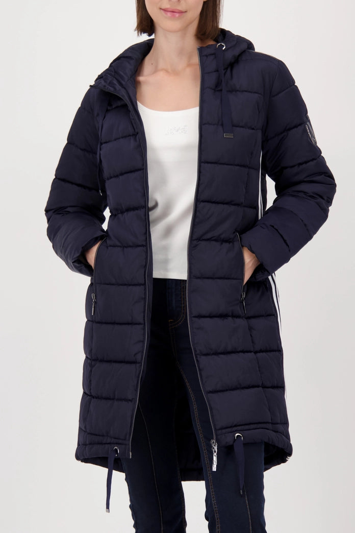 Monari - Navy Sporty Puffa Coat