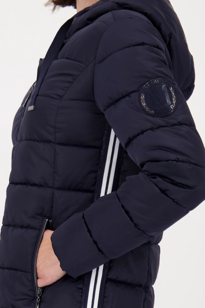 Monari - Navy Sporty Puffa Coat
