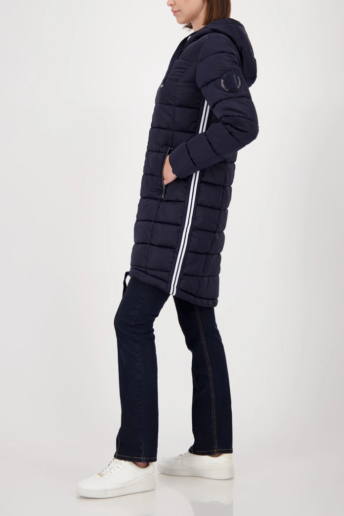 Monari - Navy Sporty Puffa Coat