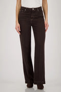 Monari 410361 Dark Chocolate Straight Trouser
