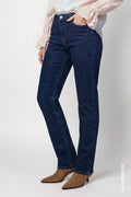 Monari 810575 Blue Denim Straight Trousers Jeans