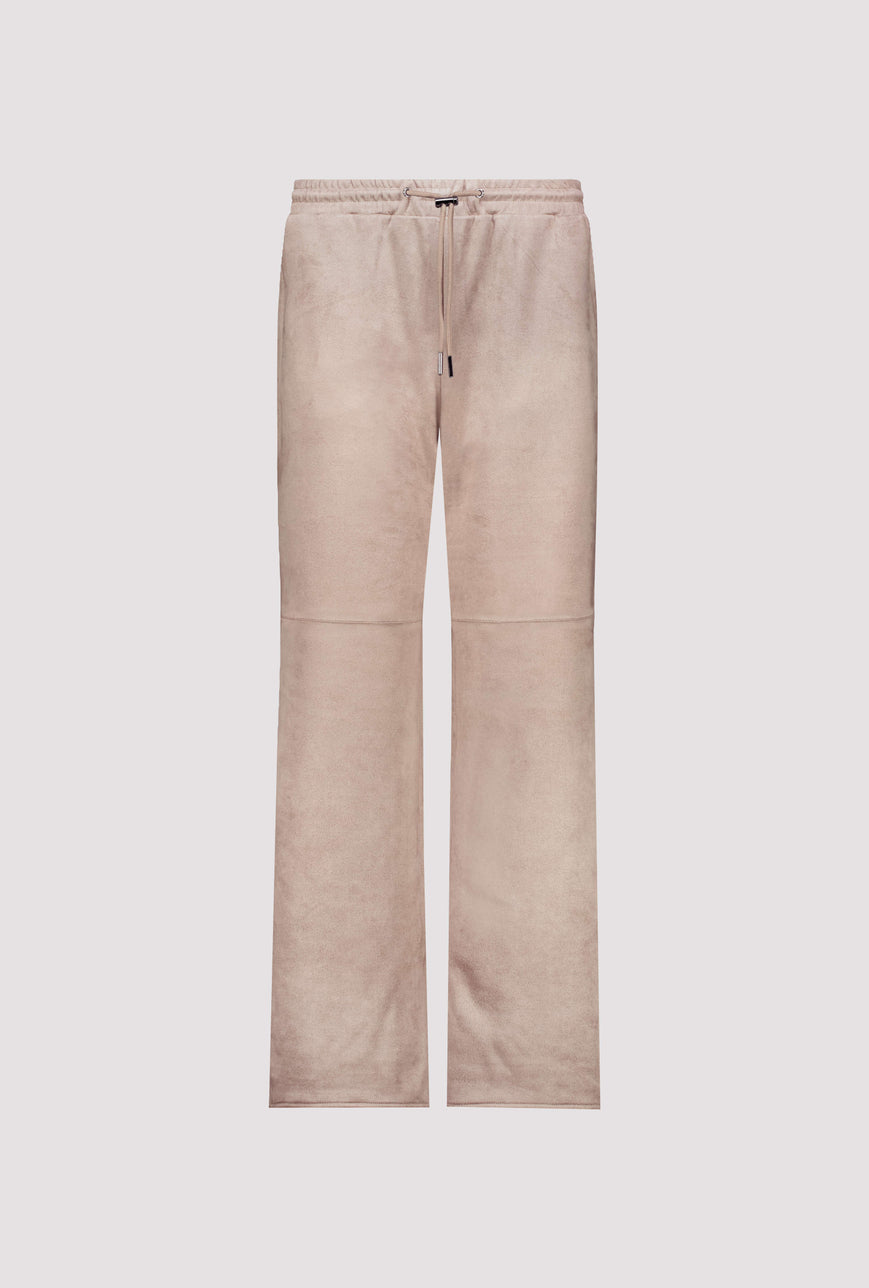 Monari 810581 Beige Color Wide Leg Velour Trousers