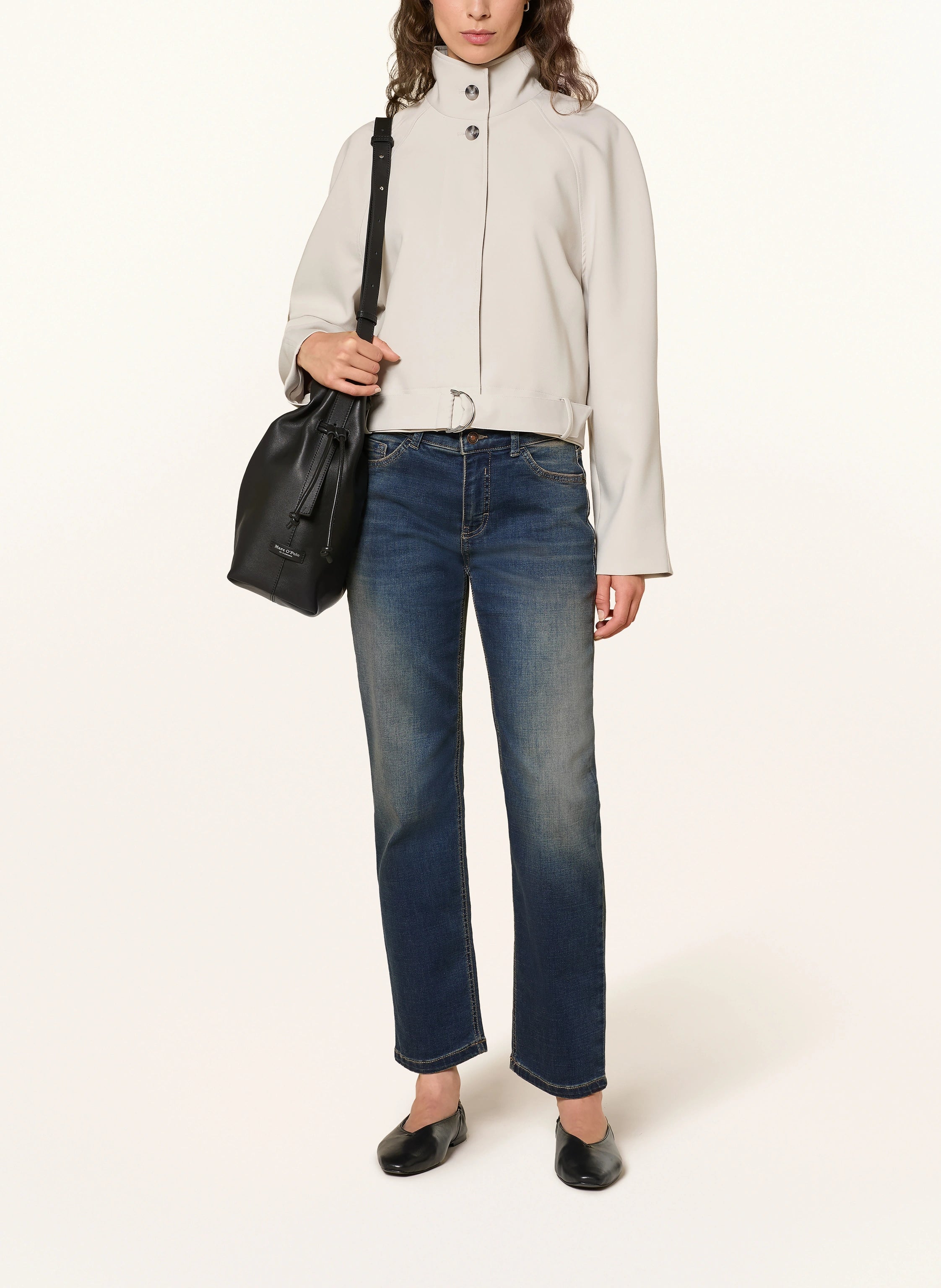 Mac Carrie Stormy Mid Blue 30" Straight Leg Jean 5954-90