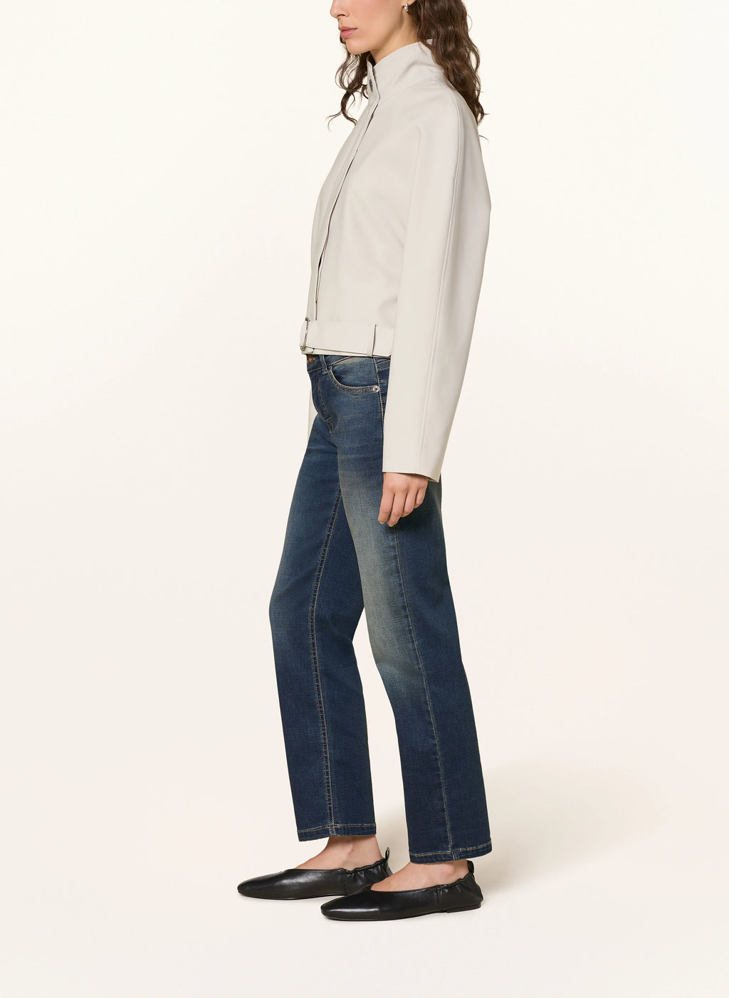 Mac Carrie Stormy Mid Blue 30" Straight Leg Jean 5954-90