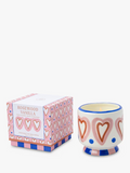Paddy Wax AD0804EU Hearts Ceramic Candle Rosewood Vanilla