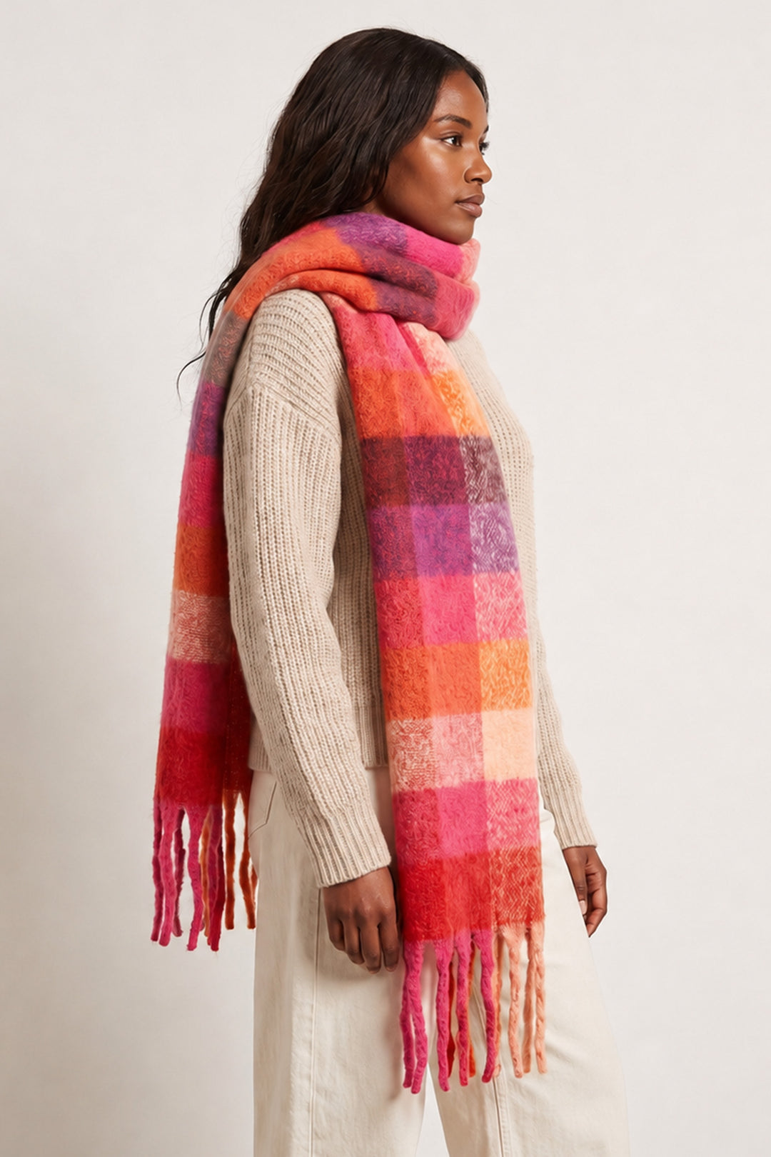 MSH Allie Colour Block Blanket Scarf
