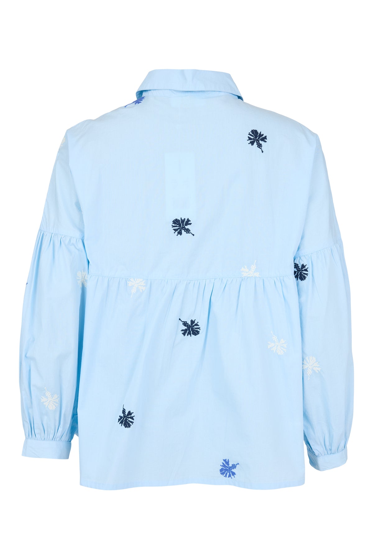 Noen Cross Stitch Embroidery Blue Shirt 86268