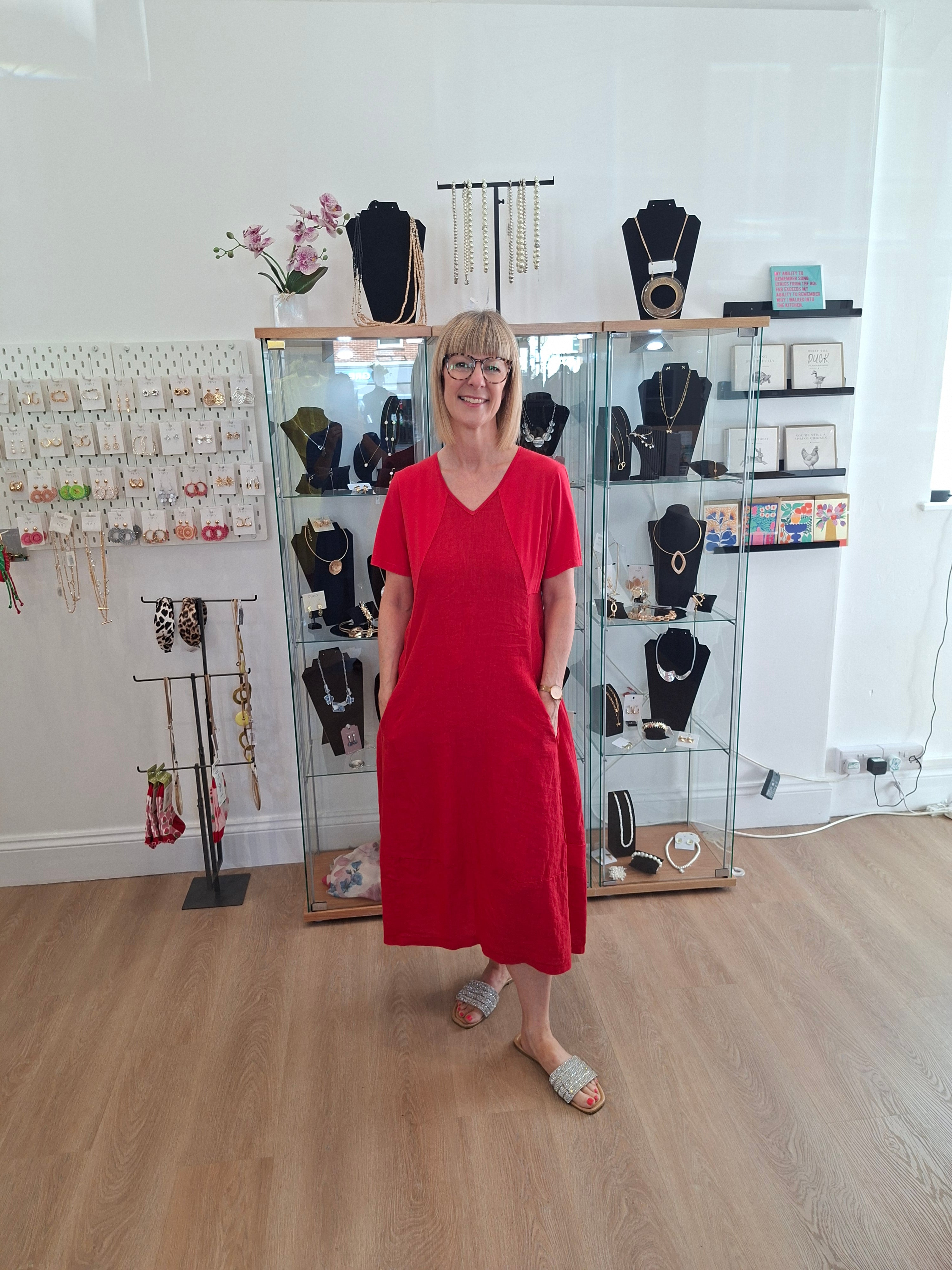 Peruzzi 219 Long Pocket Dress