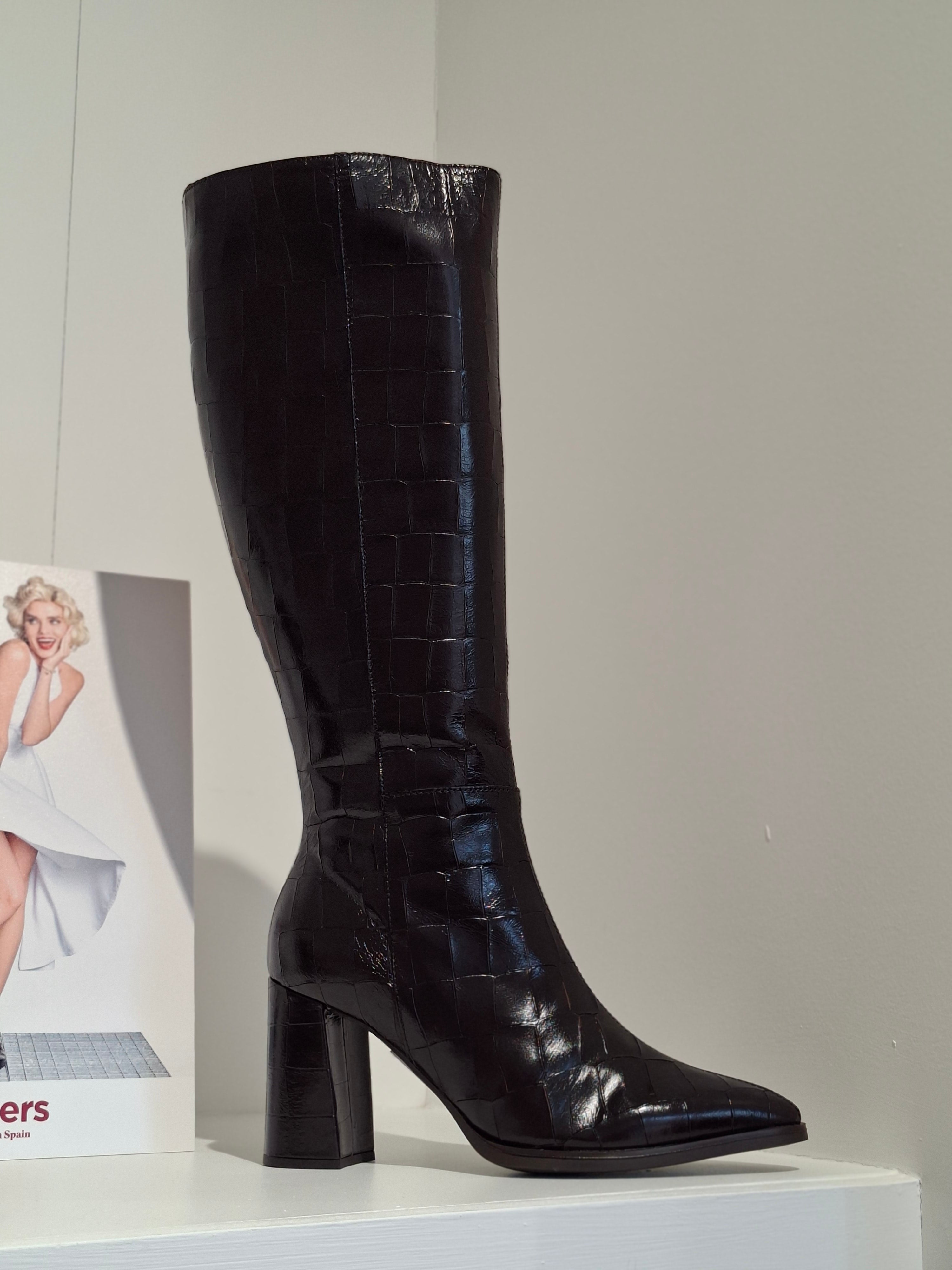 Wonders M5442 Misuri Testa Knee Length Dark Brown Boots