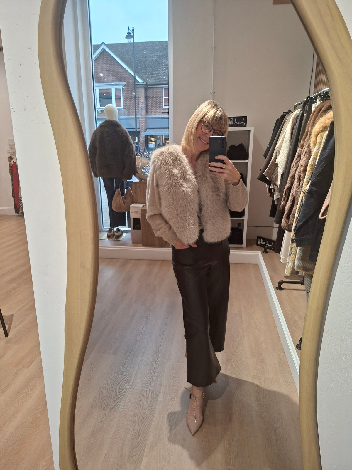 Sunday 66740 Grey Fake Fur Waistcoat