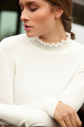 Sunday - Frill Neck Spot Detail Jumper
