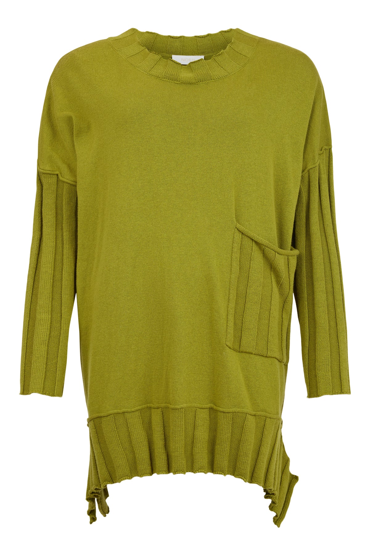 Noen - Olive Green Funky Oversized Jumper