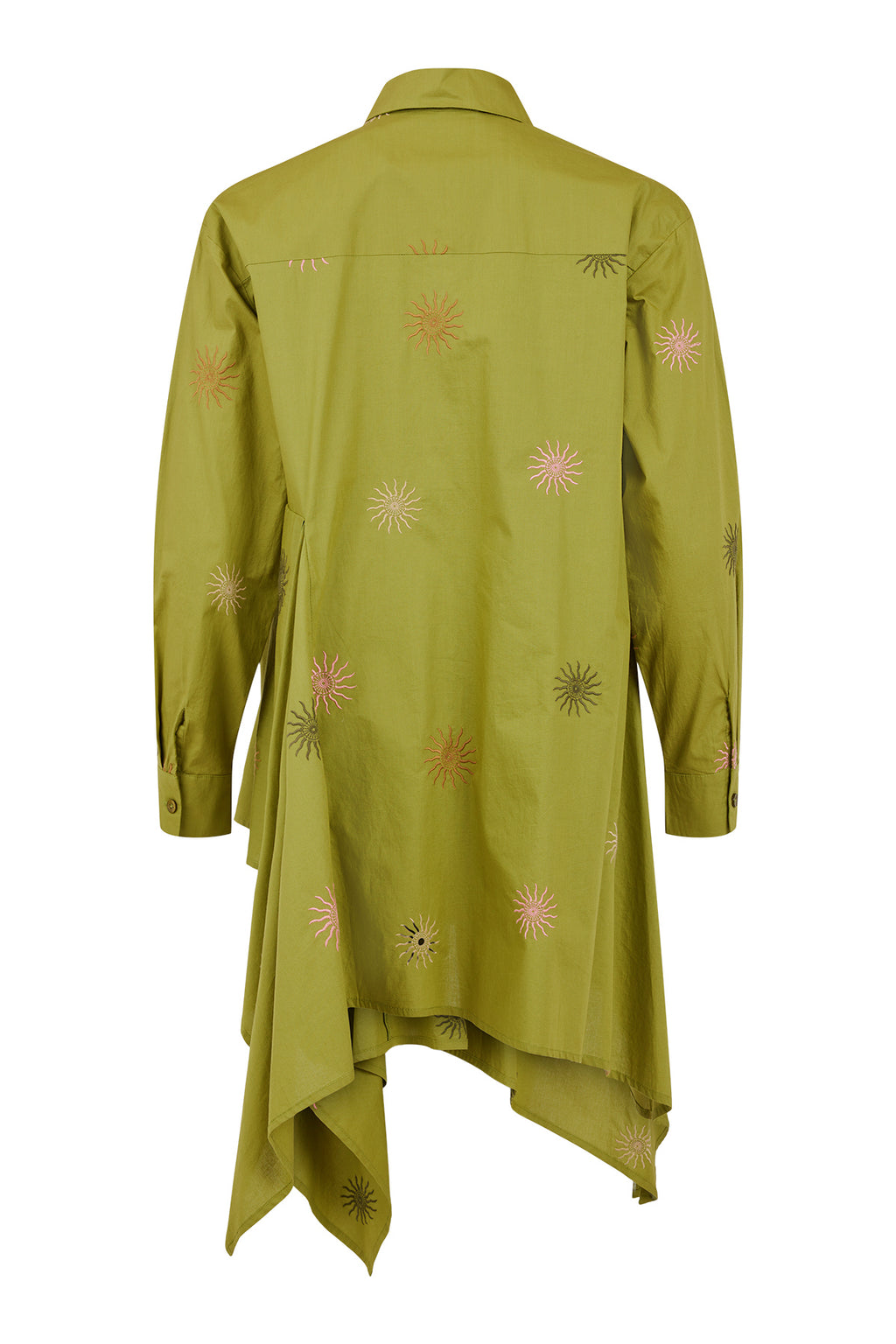 Noen - Green Funky Embroidered Shirt