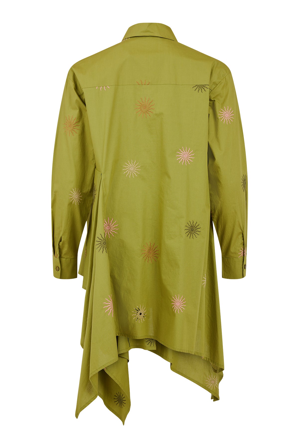 Noen - Green Funky Embroidered Shirt
