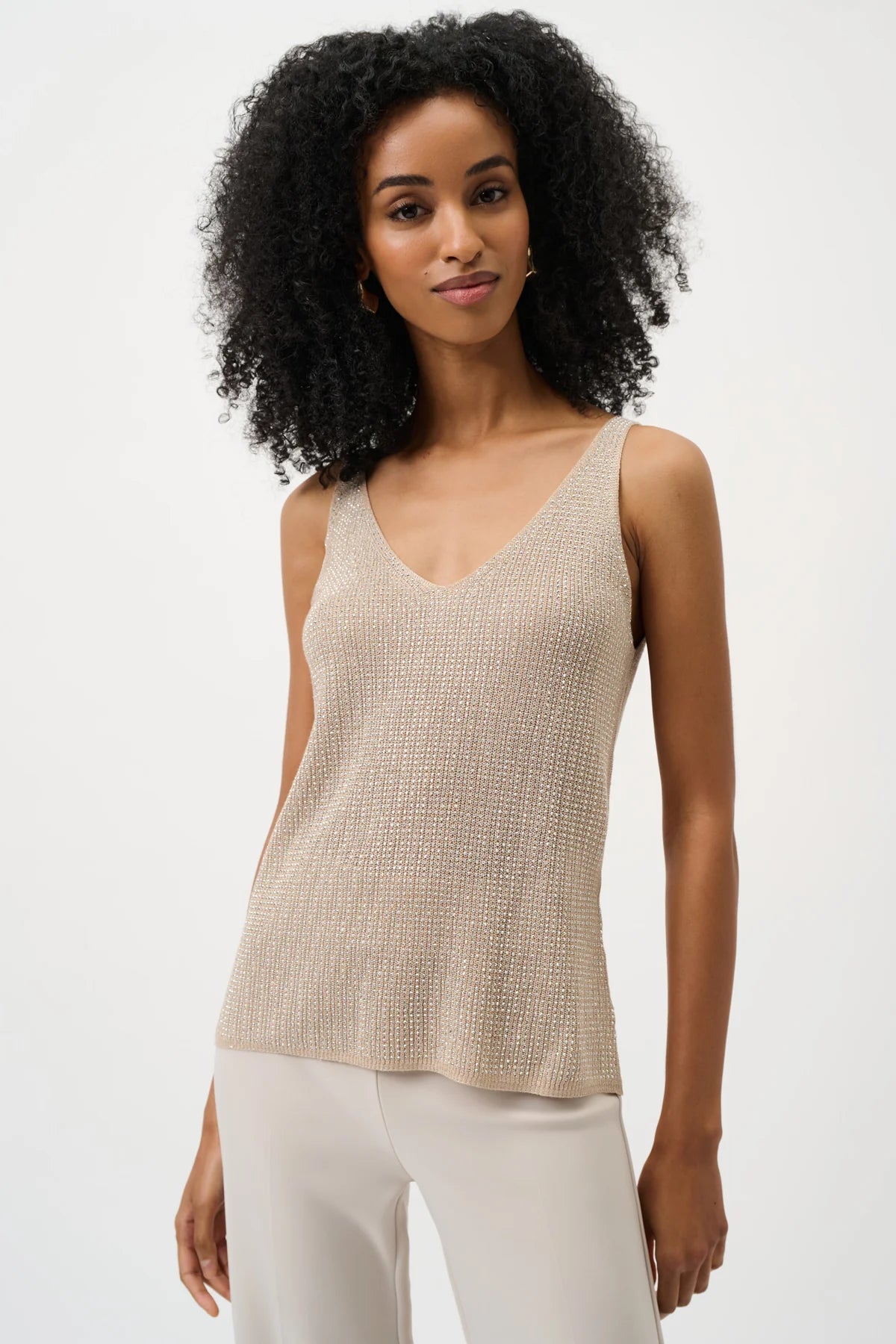 Joseph Ribkoff Rhinestone Knit Camisole 252915