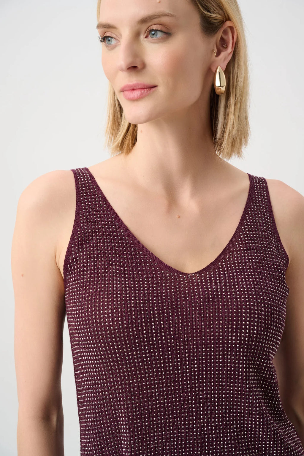 Joseph Ribkoff Rhinestone Knit Camisole 252915