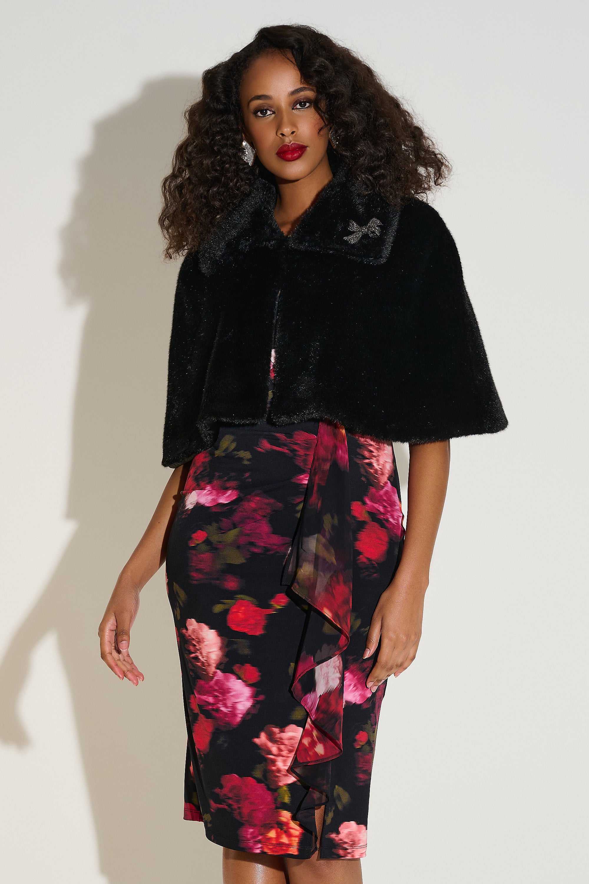 Joseph Ribkoff - Faux Fur Cover Up