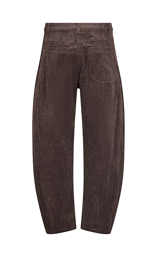 Noen 81480 Dark Brown Barrel Hem Jean