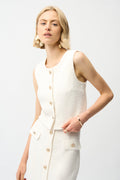 Joseph Ribkoff  261300 Formal Boucle Sleeveless Waistcoat Top
