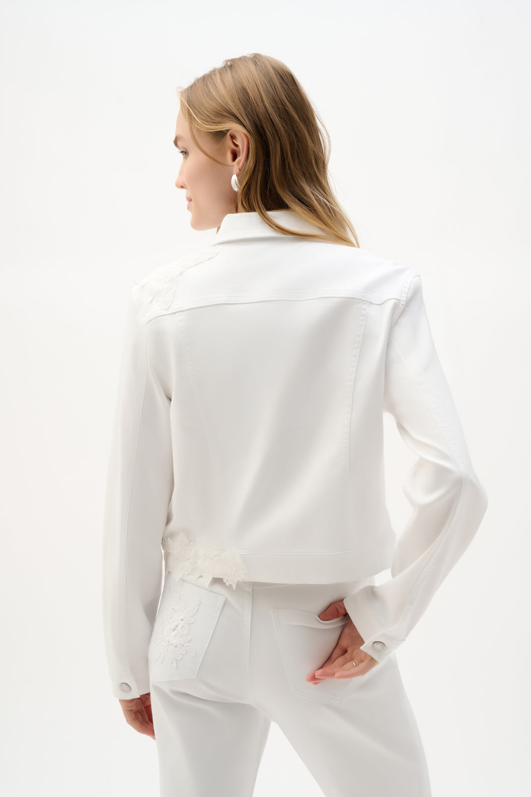 Joseph Ribkoff 262916 White Short Fitted Jacket