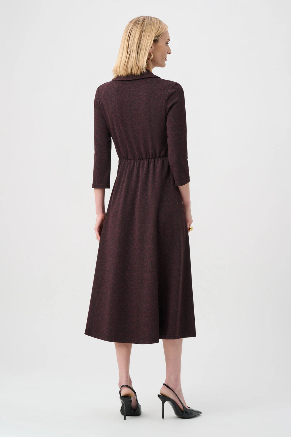 Joseph Ribkoff 263061 Mulberry Tweed Wrap Dress