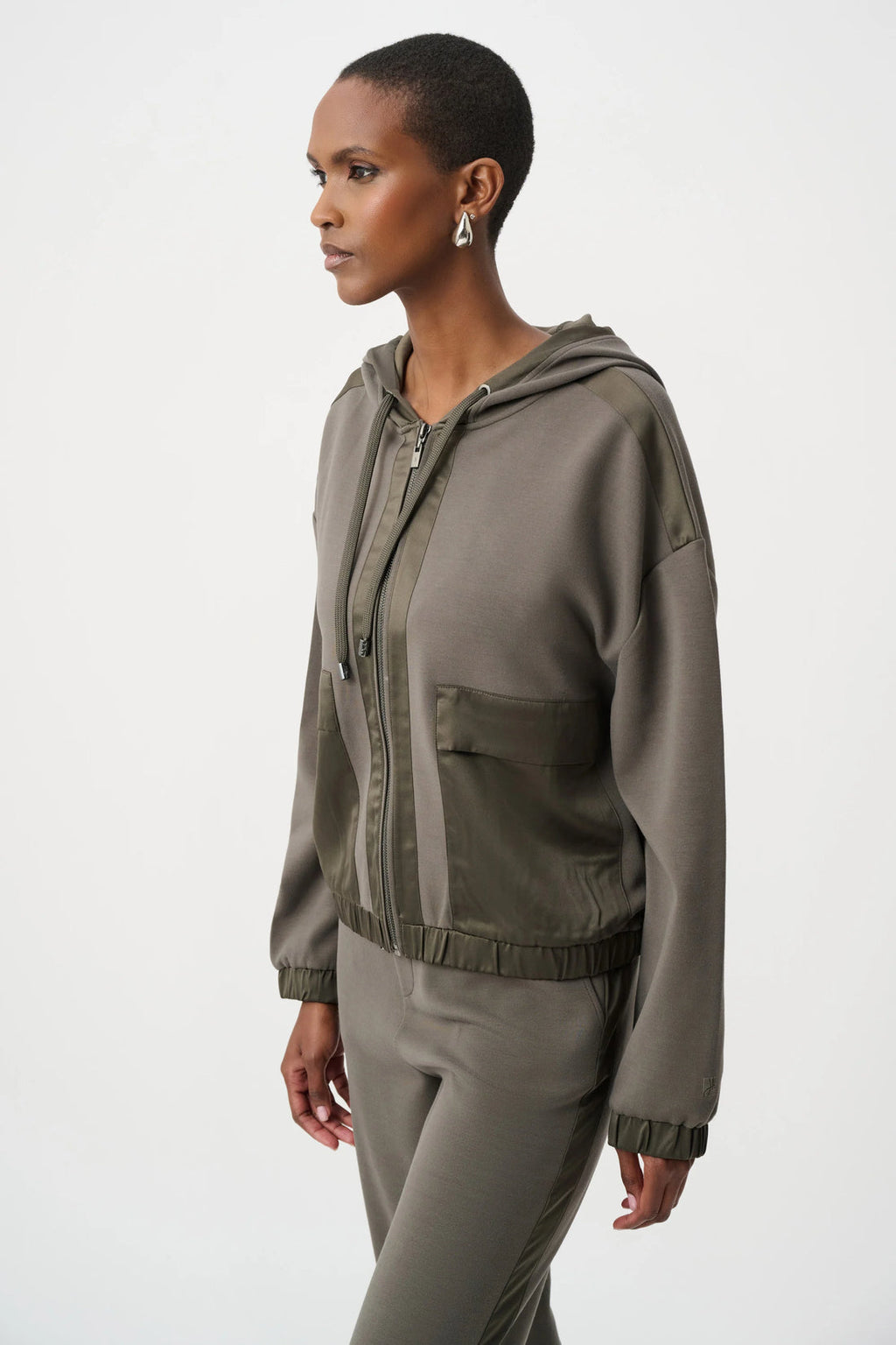 Joseph Ribkoff 263624 Sporty Jersey Avocado Travel Top