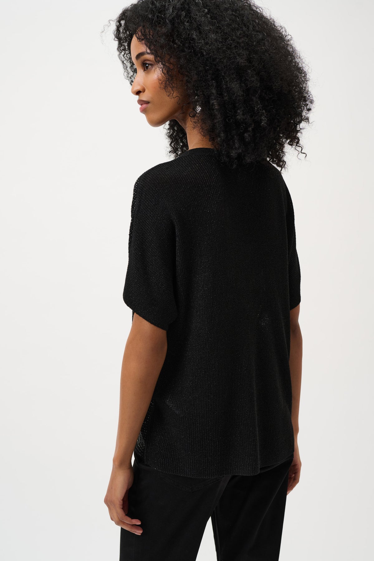 Joseph Ribkoff Black Diamante T-Shirt Top 263900CO