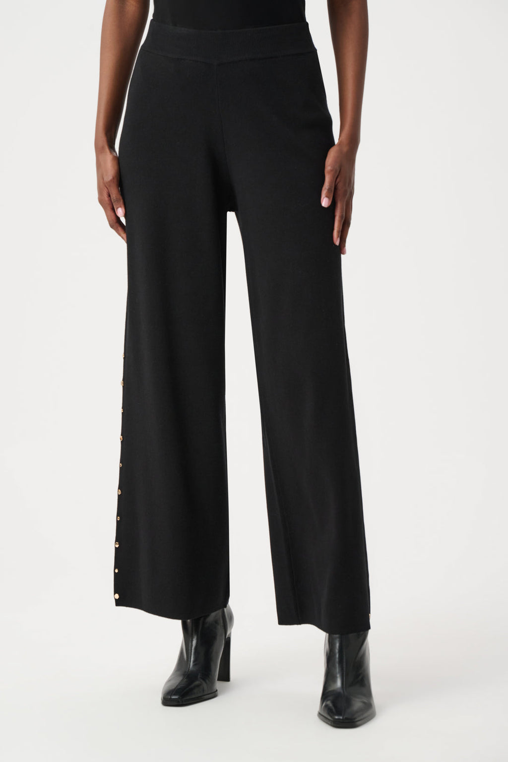 Joseph Ribkoff 263962 Black Studded Pull On Smart Trouser