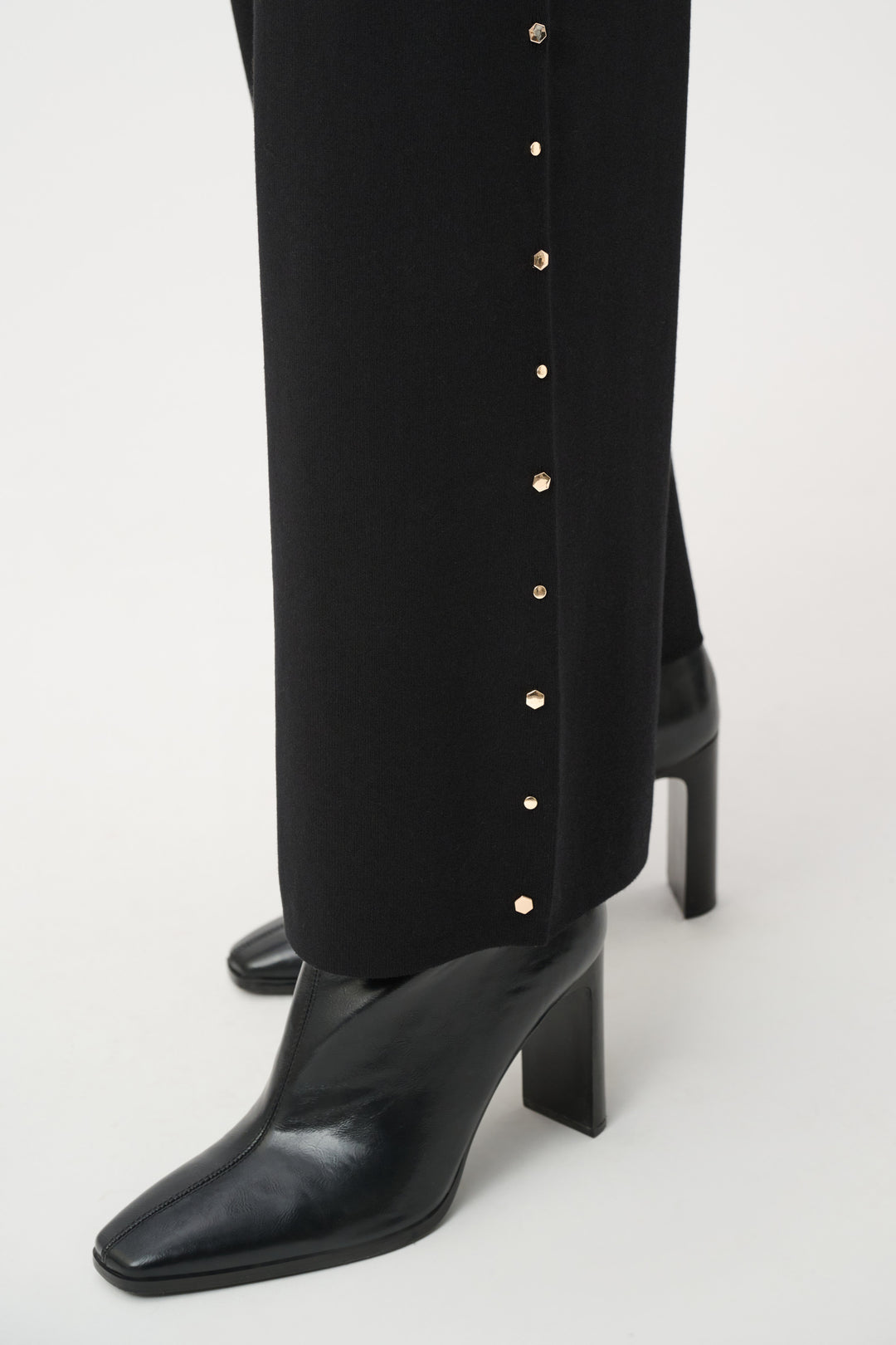 Joseph Ribkoff 263962 Black Studded Pull On Smart Trouser