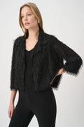 Joseph Ribkoff 264128 Black Tassel Occasion Blazer