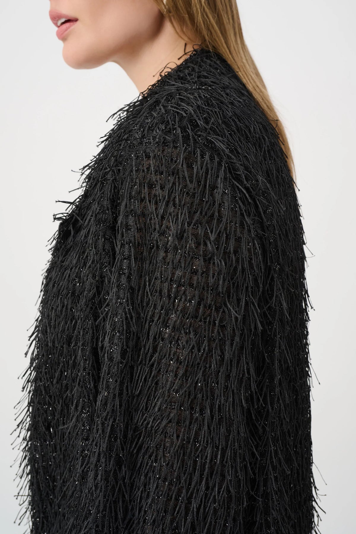 Joseph Ribkoff 264128 Black Tassel Occasion Blazer