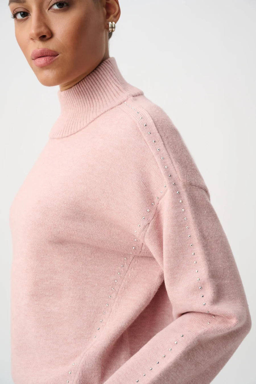 Joseph Ribkoff 264934 Soft Blush Pink Knitted Jumper