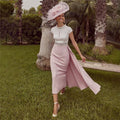 Veni Infantino 992415 Ivory & Rose Peal Waist Dress With Fitted Skirt And Overskirt.