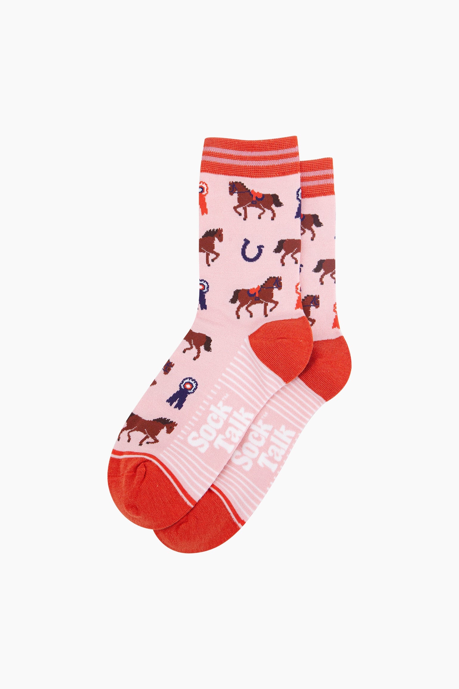 MSH Horse Bamboo Pink Socks