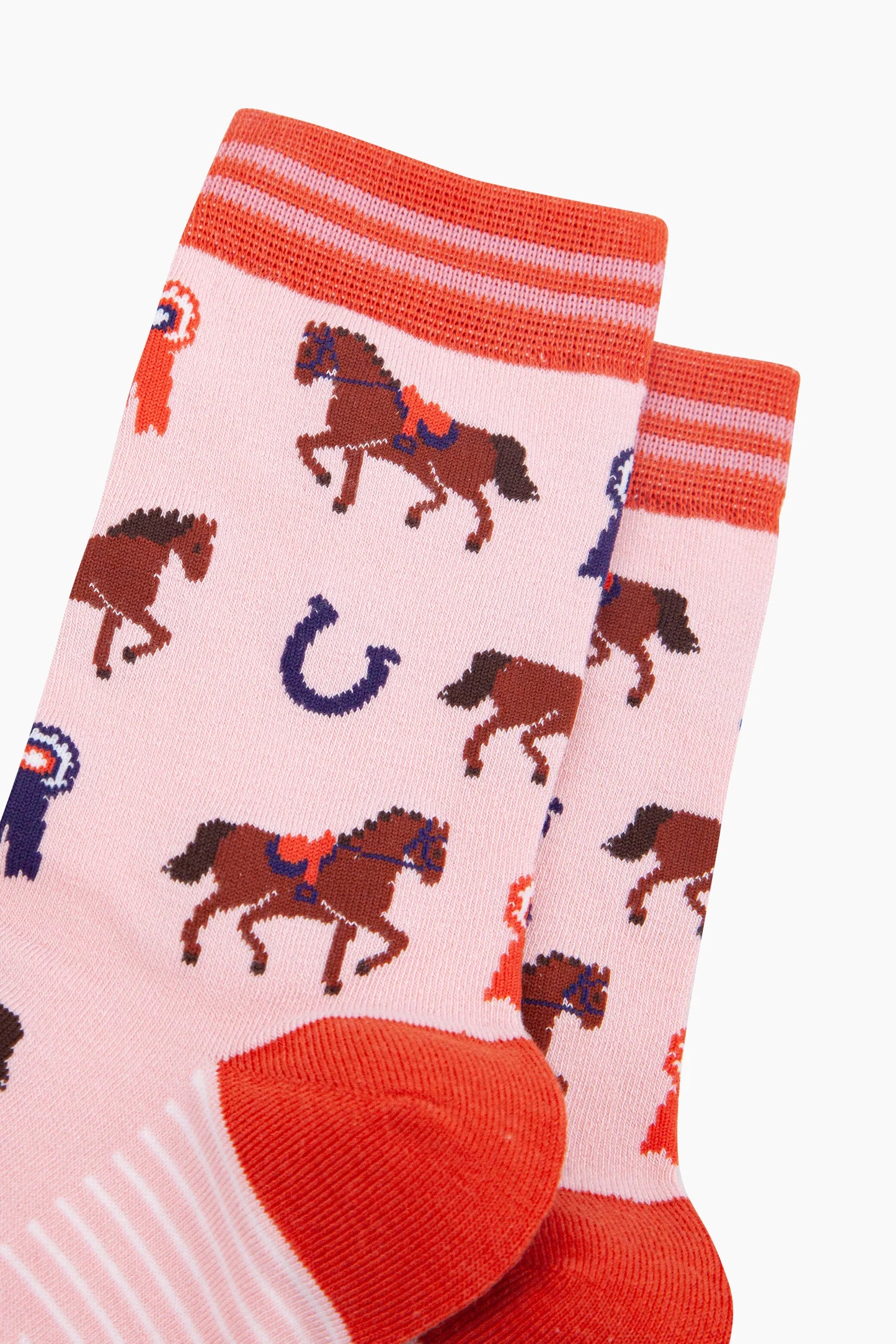 MSH Horse Bamboo Pink Socks
