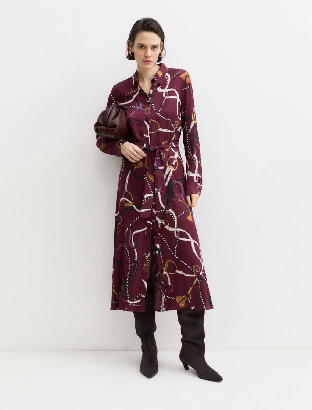Emme Horse Stirrup Bit Shirt Dress
