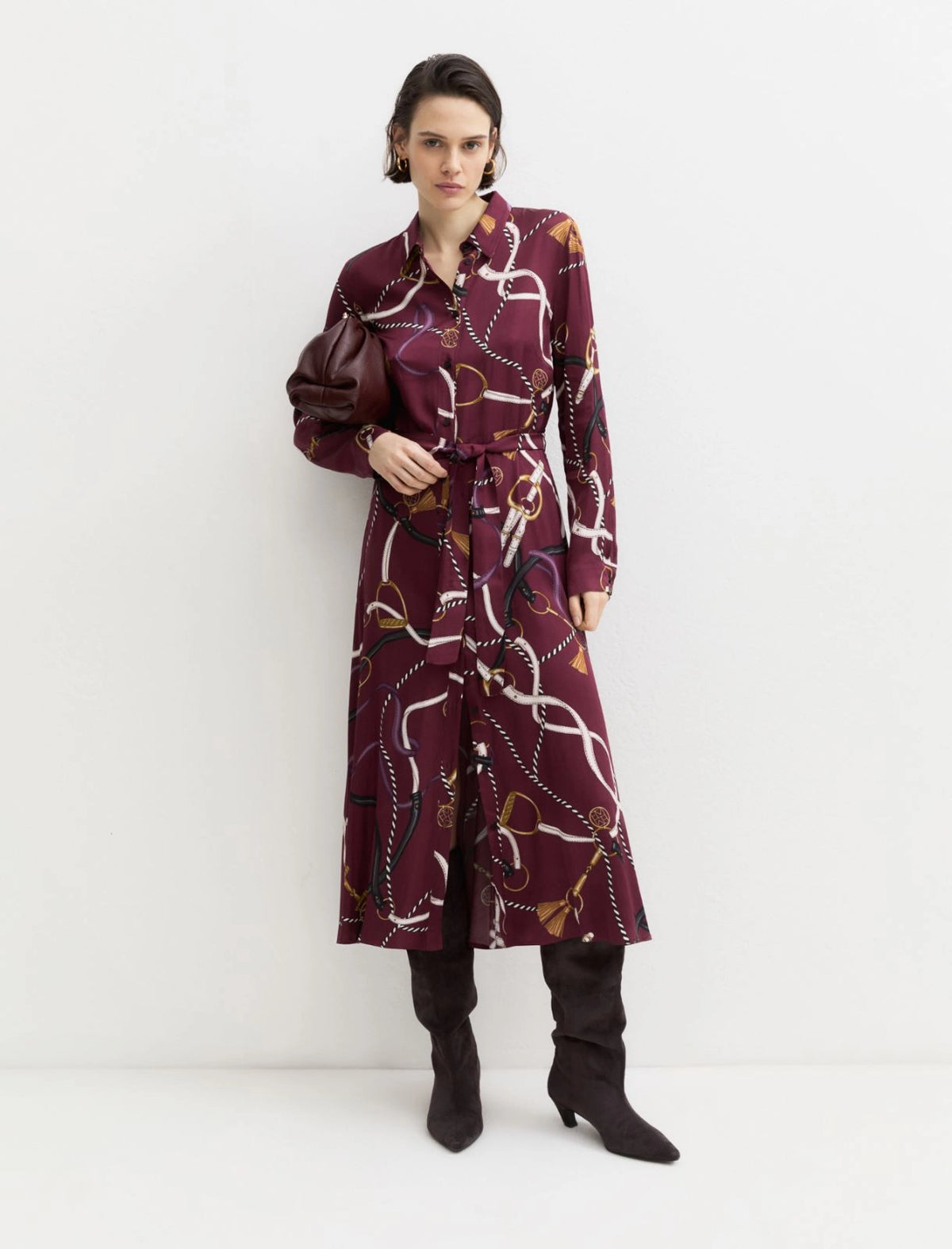 Emme Horse Stirrup Bit Shirt Dress