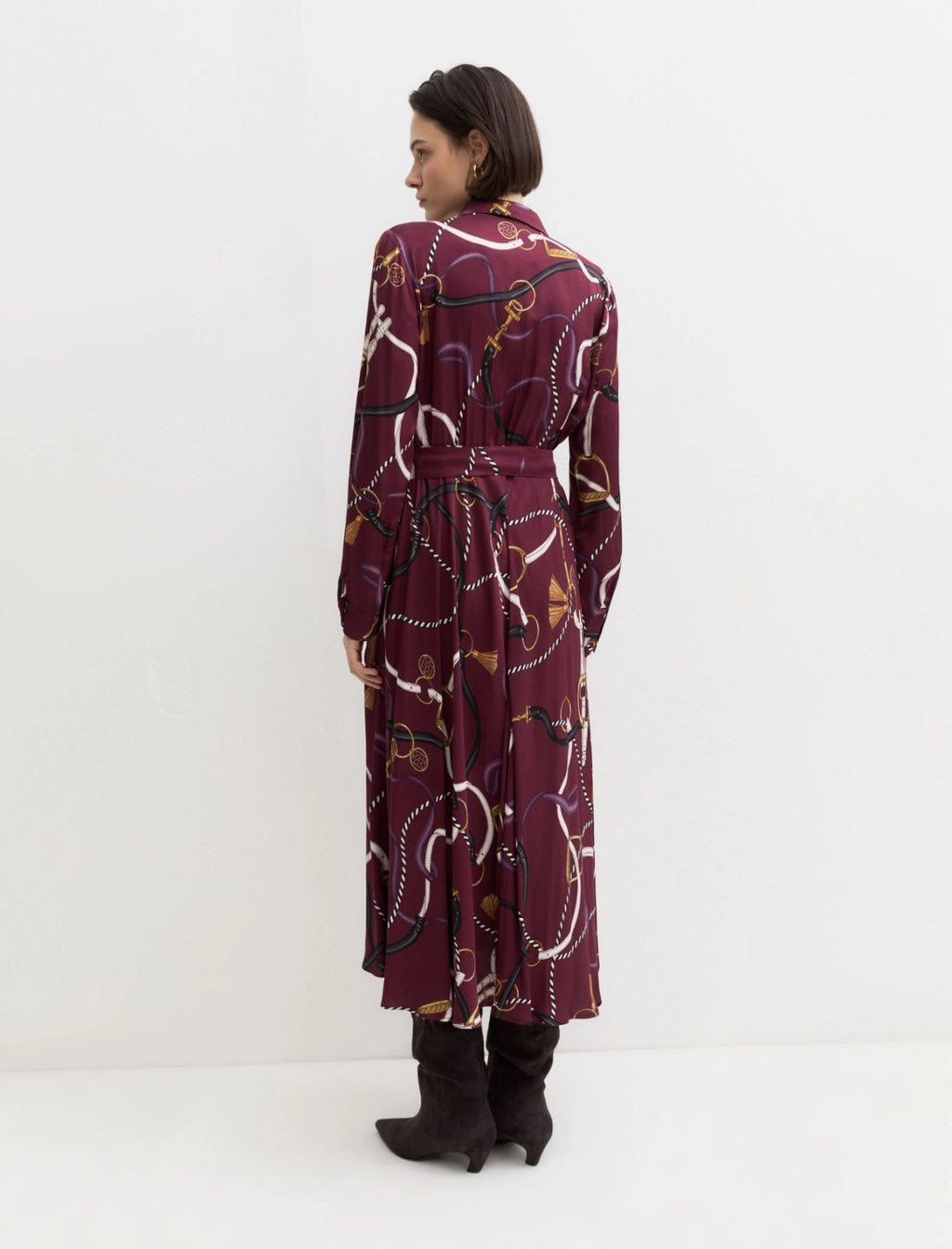 Emme Horse Stirrup Bit Shirt Dress