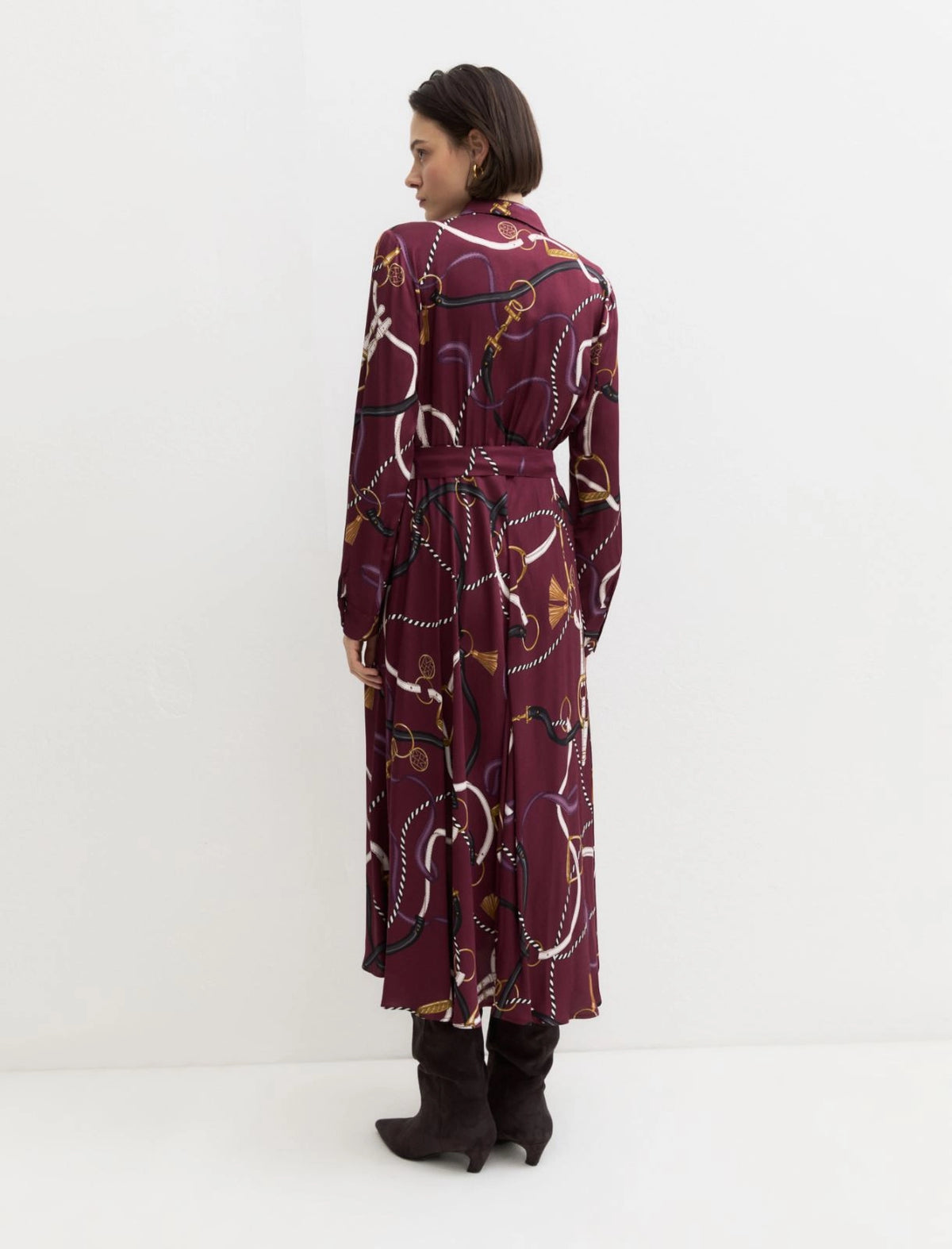 Emme Horse Stirrup Bit Shirt Dress