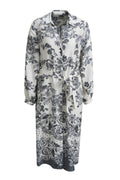 Milano Italy 6365571492 Navy Print Shirt Dress