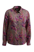 Milano Italy Fuchsia Printed Shirt Blouse 6365623655