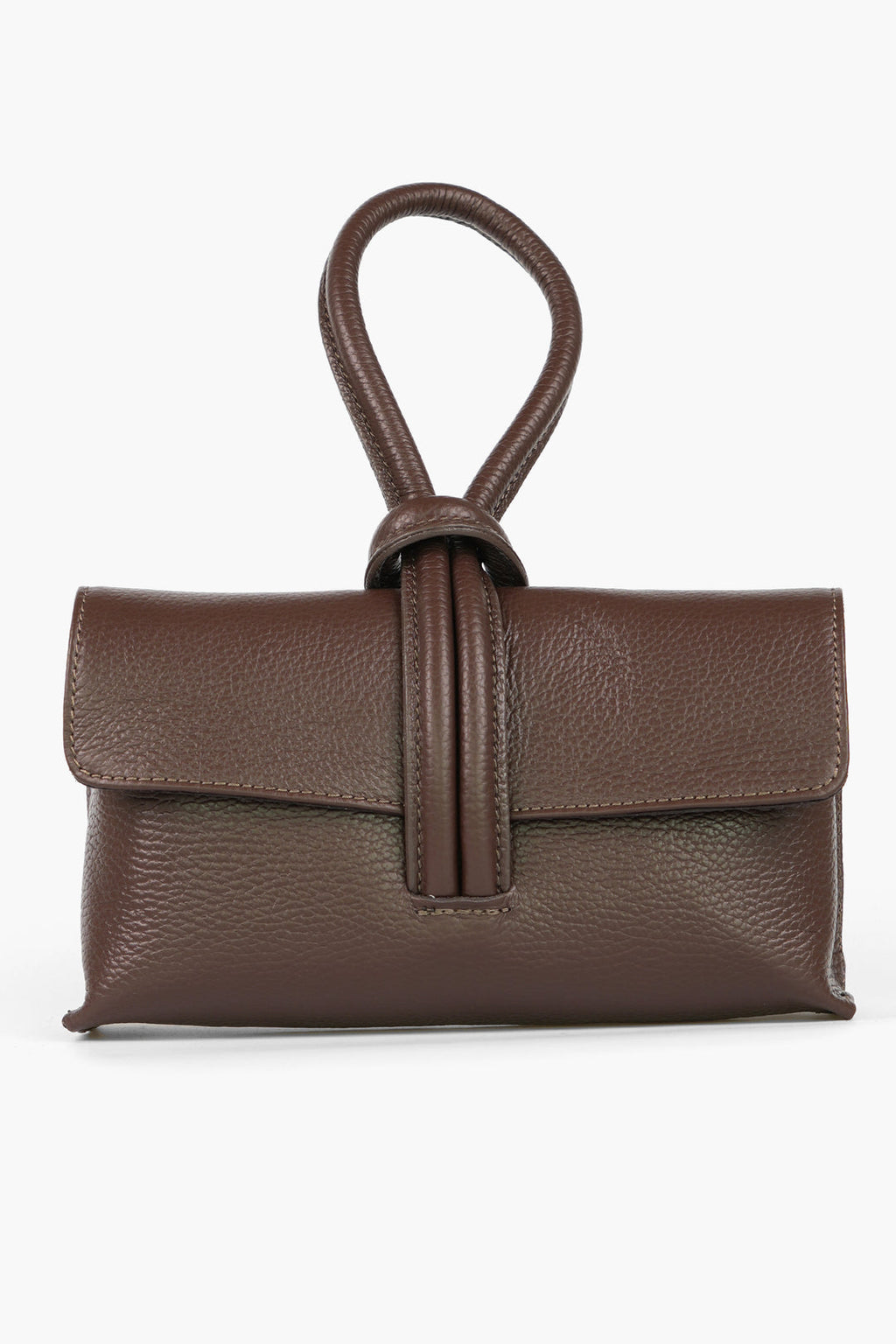 MSH Trixie Pebbled Italian Wrist let Clutch Bag