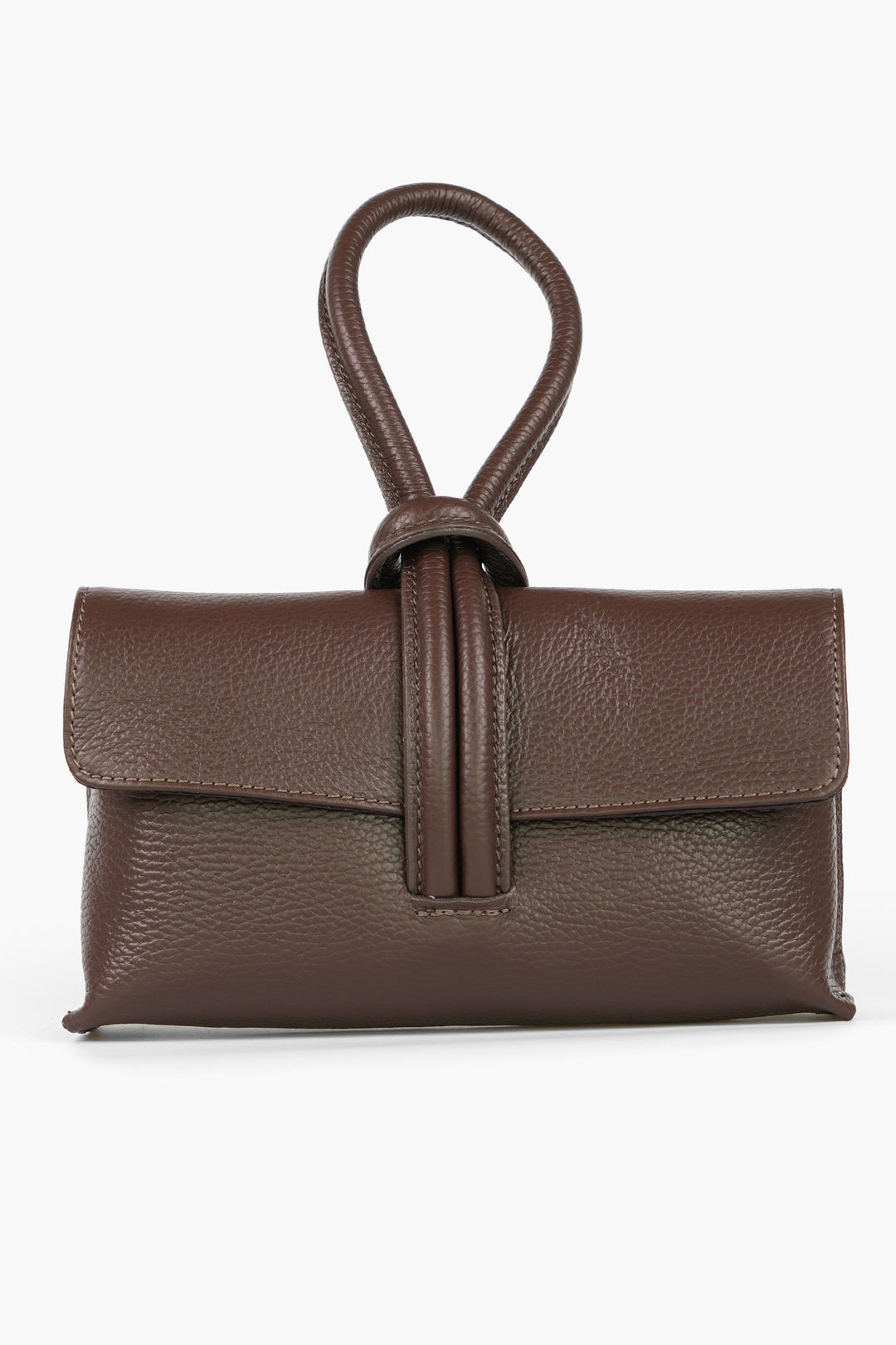 MSH Trixie Pebbled Italian Wrist let Clutch Bag