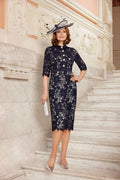 Condici - Cream/Navy gupuire dress - Martha V 
