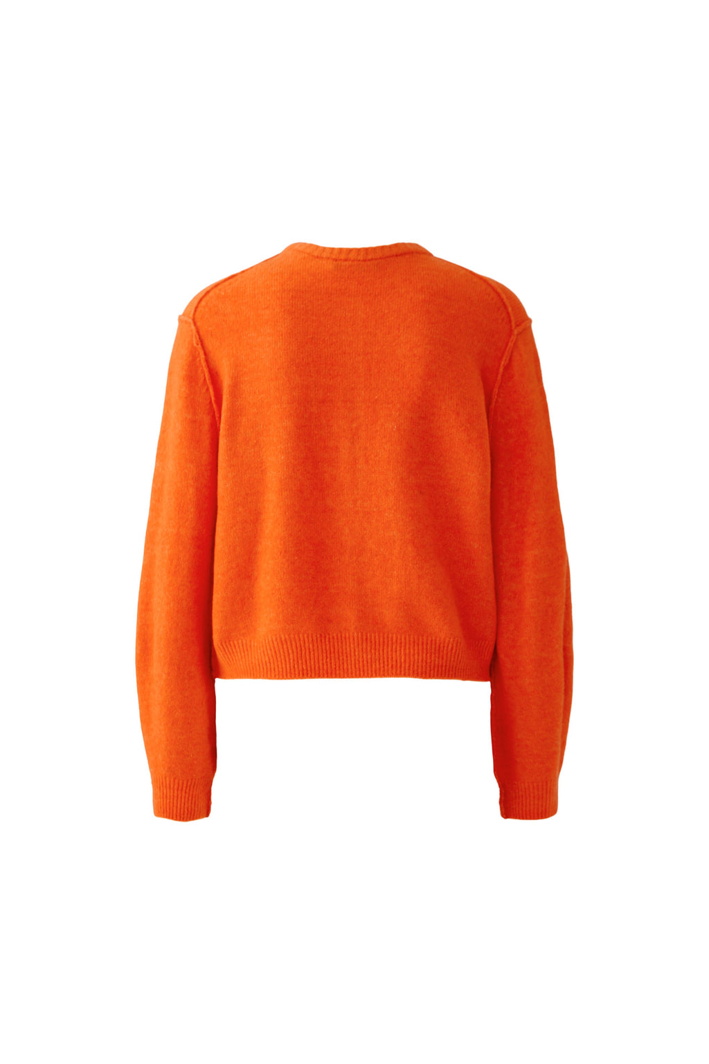 Oui 94462 Long Sleeve Orange Cardigan