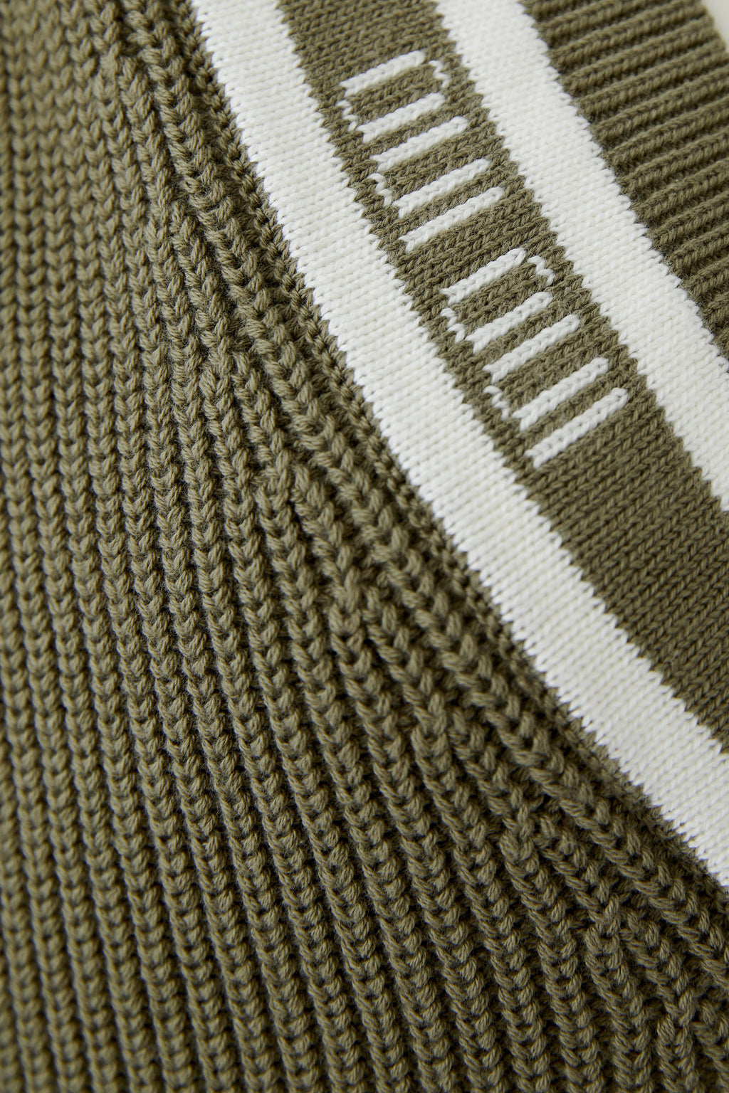 Oui 96499 Khaki Cricket Style Jumper